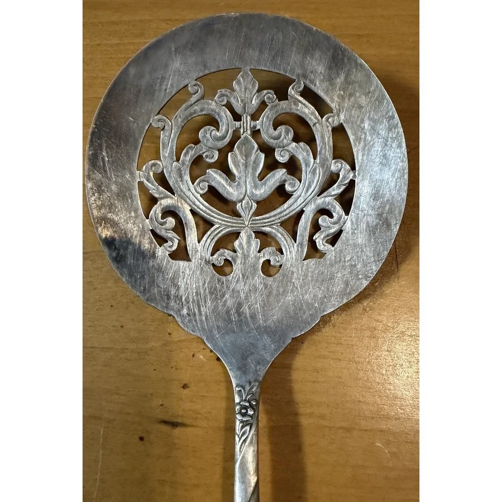 Lot 5 Oneida Community Evening Star Silver plate Serving Pieces Vtg 1950